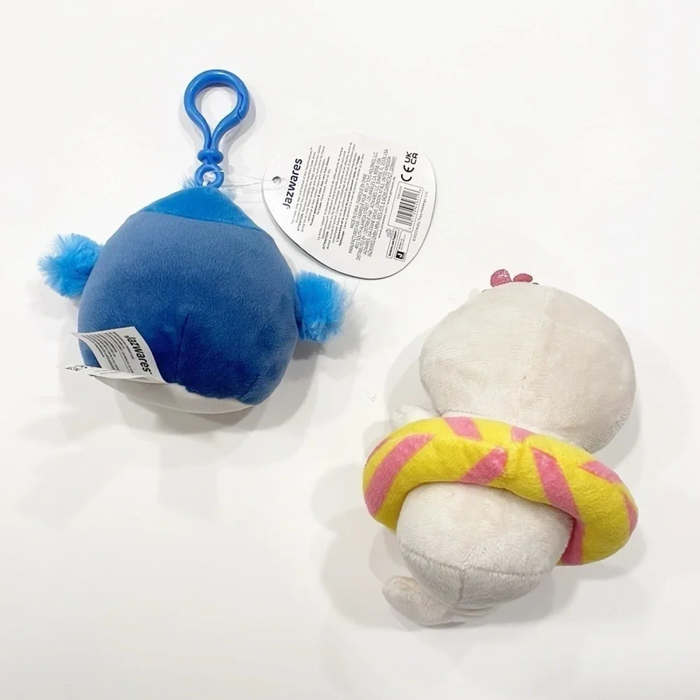 Squishmallows Blue Penguin Keychain with Seal Plush